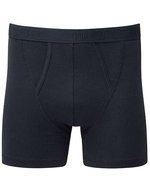 Fruit of the Loom Klassische Boxer mit Schlitzöffnung, 2er Pack, Black/Black S, F993 – Blu navy/Blu navy