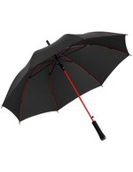 FARE AC-Stockschirm Colorline mit Automatikfunktion, Black/Euro Blue Ø 105 cm, FA1084 – Black/Red