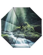 AC Walking Umbrella FARE® Impressions – Nero/Waterfall
