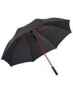 FARE Gästeschirm mit Automatikfunktion schwarz, Black/Euro Blue Ø 130 cm, FA2384 – Black/Red