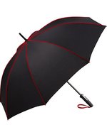 FARE FARE® Seam Midsize-Stockschirm Schwarz, Black/Blue Ø 115 cm, FA4399 – Black/Red
