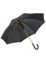 FARE FARE®-Style Midsize-Stockschirm mit Automatik, Black/Euro Blue Ø 112 cm, FA4784 – Noir/Orange