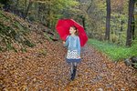 FARE Mini-Taschenschirm ÖkoBrella mit Holzgriff, Black Ø 98 cm, FA5029WS – Bild 1