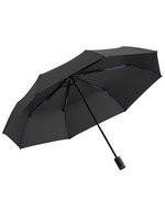 FARE FARE®-Mini Style Taschenschirm Schwarz Windproof – Black/Euro Blue
