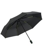 FARE FARE®-Mini Style Taschenschirm Schwarz Windproof – Black/Lime
