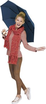 FARE Mini-Taschenschirm ÖkoBrella mit Bambusgriff, Black Ø 98 cm, FA5429WS – Bild 1
