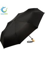 FARE Mini-Taschenschirm ÖkoBrella mit Bambusgriff – Black