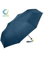 FARE Mini-Taschenschirm ÖkoBrella mit Bambusgriff – Navy Blue