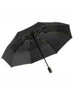FARE Taschenschirm mit Doppelautomatik und Windproof – Black/Lime