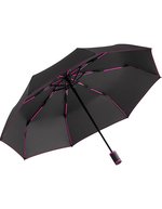 FARE Taschenschirm mit Doppelautomatik und Windproof – Black/Magenta