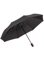 FARE FARE®-AC-Mini Taschenschirm mit Automatik, Black/Euro Blue Ø 94 cm, FA5584 – Nero/Rosso