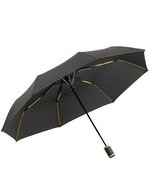FARE FARE®-AC-Mini Taschenschirm mit Automatik, Black/Euro Blue Ø 94 cm, FA5584 – Nero/Giallo