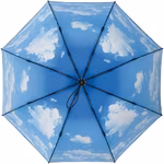 FARE AC Mini Pocket Umbrella with Windproof Technology, Black/Clouds Ø 100 cm, FA5593 – image 4