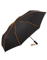 FARE AOC-Oversize-Taschenschirm mit Doppelautomatik – Black/Orange