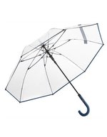 FARE AC-Stockschirm FARE®-Pure mit Automatik – Transparent/Navy Blue
