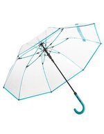 FARE AC-Stockschirm FARE®-Pure mit Automatik – Transparent/Petrol