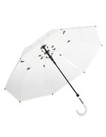 FARE AC-Stockschirm FARE®-Pure mit Automatik, Transparent/Black Ø 105 cm, FA7112 – Trasparente/Bianco