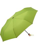 FARE Taschenschirm ÖkoBrella mit Einkaufstasche – Lime