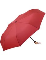 FARE Taschenschirm ÖkoBrella mit Einkaufstasche, Black Ø 98 cm, FA9158WS – Rosso