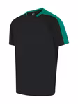 T-Shirt sportiva a maniche corte con maniche a contrasto – immagine 5