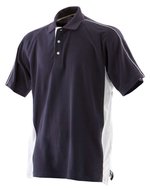 Finden+Hales Sport Polo mit Kontraststreifen, Navy/White S, FH322 – Bild 3