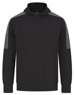 Finden+Hales Team Hoodie für Erwachsene – Black/Gunmetal Grey