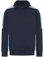 Finden+Hales Team Hoodie für Erwachsene, Black XXS, FH341 – Blu navy/Cielo