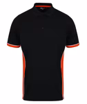 Finden+Hales Panel Polo mit Kontrastseiteneinsätzen, Black/Red XS, FH355 – Bild 3