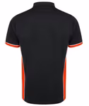 Finden+Hales Panel Polo mit Kontrastseiteneinsätzen, Black/Red XS, FH355 – Bild 4