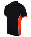 Finden+Hales Panel Polo mit Kontrastseiteneinsätzen, Black/Red XS, FH355 – Bild 6