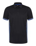 Finden+Hales Panel Polo mit Kontrastseiteneinsätzen – Navy/Royal/White