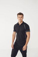 Finden+Hales Men´s Piped Performance Polo Red/White L (FH370), FH370 – Bild 1