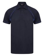 Finden+Hales Men´s Piped Performance Polo Red/White L (FH370), FH370 – Navy/Royal/Royal