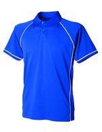 Finden+Hales Men´s Piped Performance Polo Red/White L (FH370), FH370 – Royal/White