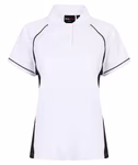 Finden+Hales Performance Polo with Piping for Women, Black/Black S, FH371 – image 3