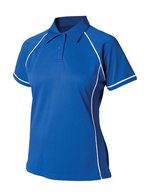 Finden+Hales Performance Polo mit Paspelierung für Damen, Black/Black S, FH371 – Reale/Bianco