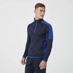 Finden+Hales Sportlicher 1/4 Zip Midlayer mit Kontrast, Black/Gunmetal Grey XS, FH571 – Bild 1