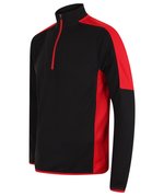 Finden+Hales Sportlicher 1/4 Zip Midlayer mit Kontrast, Black/Gunmetal Grey XS, FH571 – Bild 5