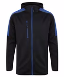 Finden+Hales Giacca Softshell Attiva con Cappuccio, Black/Red XS, FH622 – immagine 3