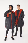 Finden+Hales Wasserfeste Allwetter-Robe mit Sherpa-Fleece, Black One Size, FH690 – Bild 2