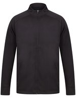 Strick-Trainingsjacke mit Reißverschluss – Black