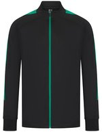 Strick-Trainingsjacke mit Reißverschluss – Black/Emerald