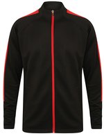 Strick-Trainingsjacke mit Reißverschluss – Black/Red