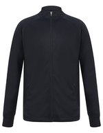 Knitted Tracksuit Top with Zip – Blu navy