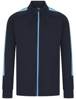 Knitted Tracksuit Top with Zip – Blu navy/Cielo