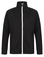 Kids Knitted Tracksuit Top – Black/White