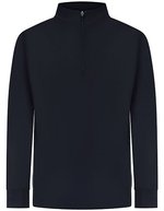 Finden+Hales 1/4 Zip Tracksuit Top mit Kontrasteinsätzen, Black XXS, FH874 – Blu navy