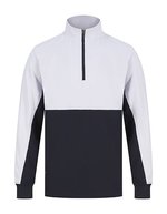 Finden+Hales 1/4 Zip Tracksuit Top mit Kontrasteinsätzen, Black XXS, FH874 – Blu navy/Bianco