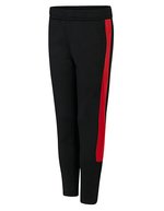 Kids Knitted Tracksuit Pants – Black/Red