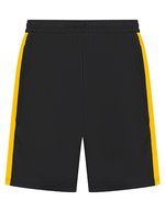 Strickshorts mit Reißverschlusstaschen und Kordelzug – Black/Gold